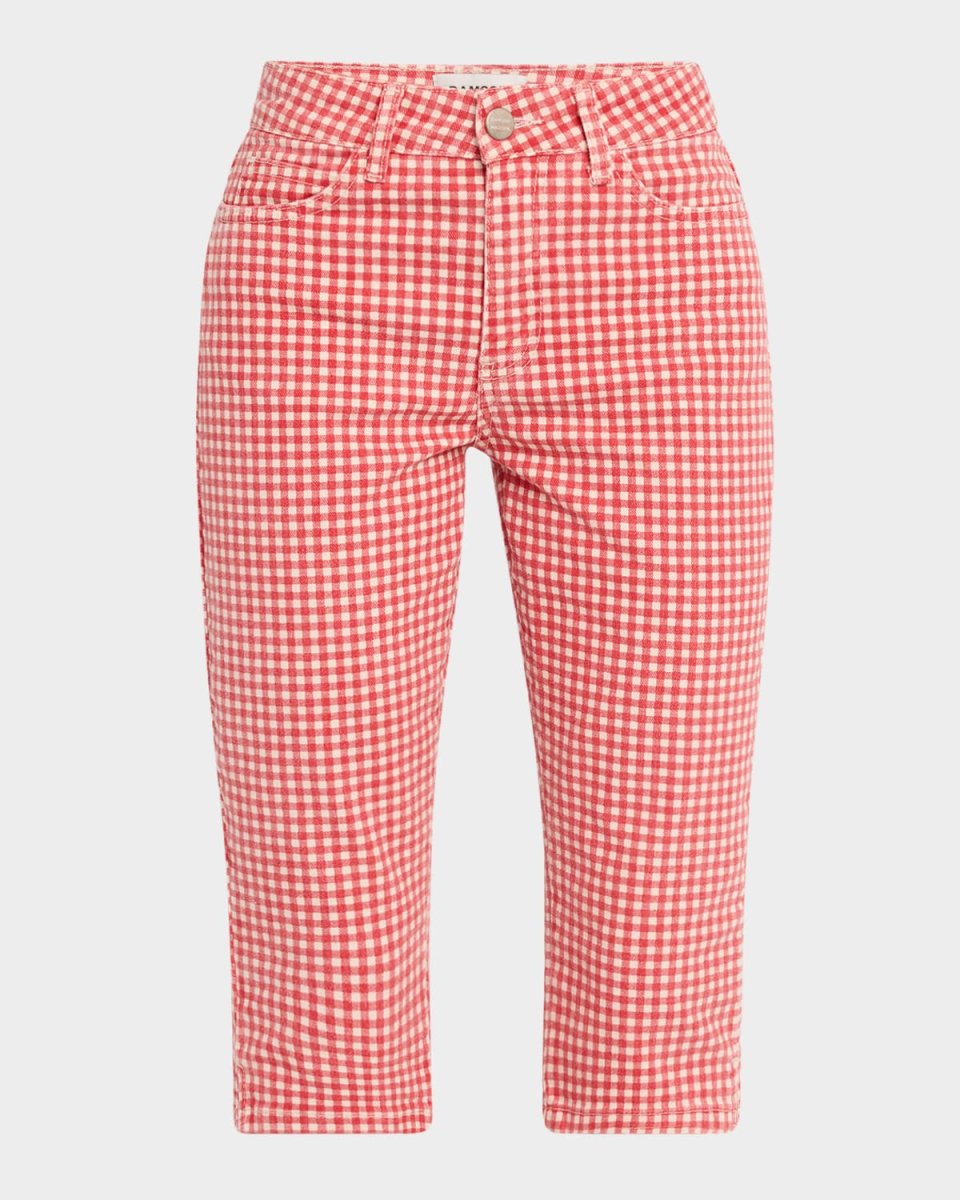 Gingham Capri Jeans